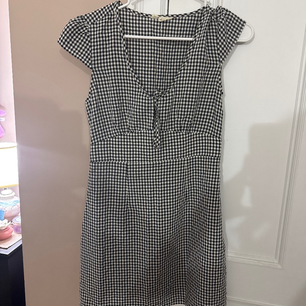 Size S (fits like XS) dress - LA Hearts - gingham print